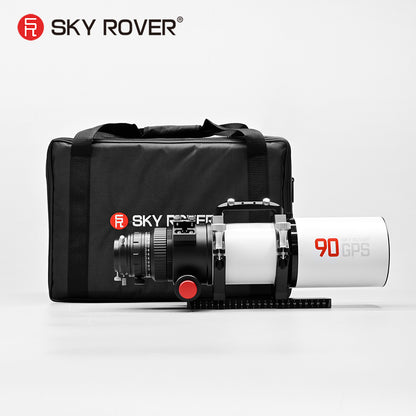 SkyRover 90 GPS 90mm F/6 3枚玉アポクロマート鏡筒 鏡筒バンドとハンドル