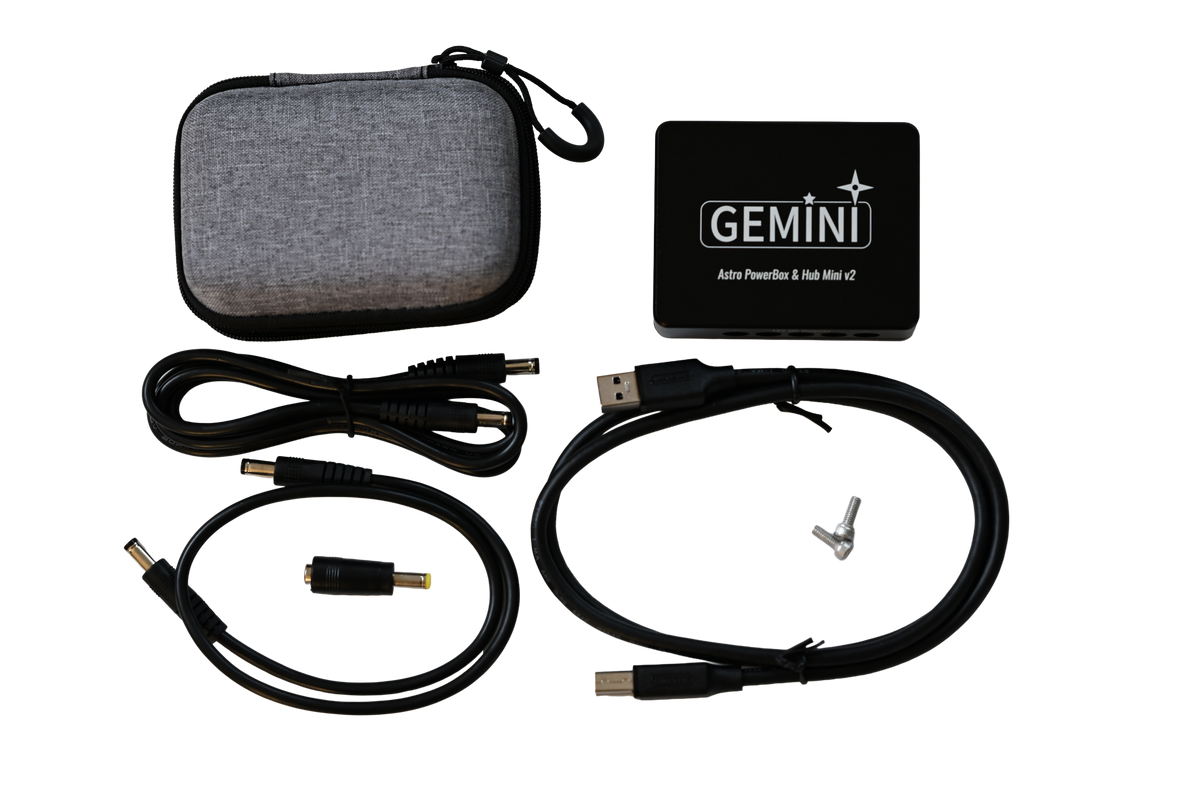 Gemini 電源・USB管理ボックス mini 天体撮影セットアップ例