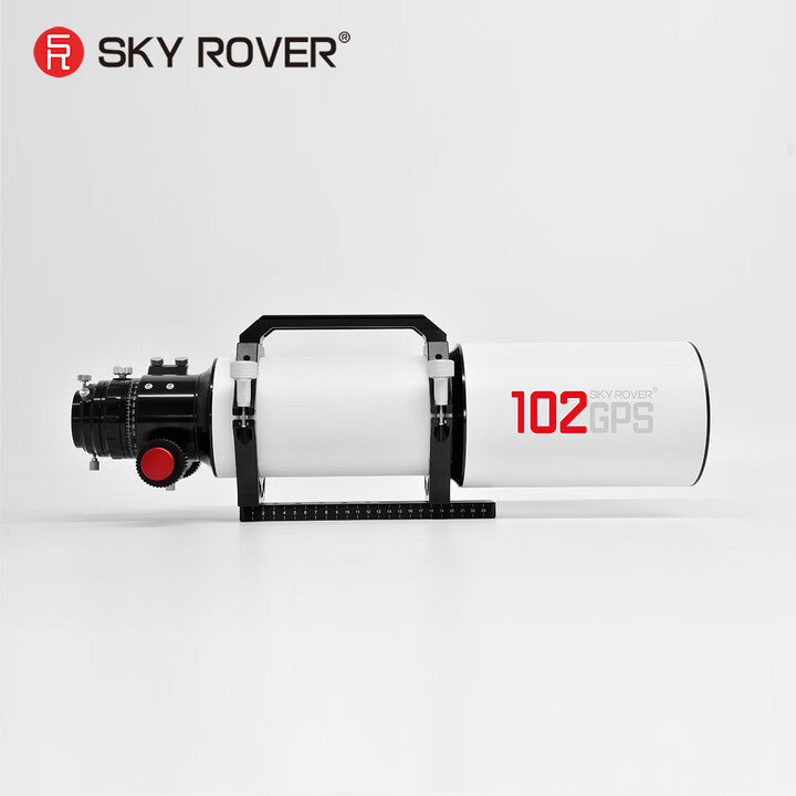 SkyRover 102 GPS 102mm F/7 3枚玉アポクロマート鏡筒 接眼部とフォーカサー